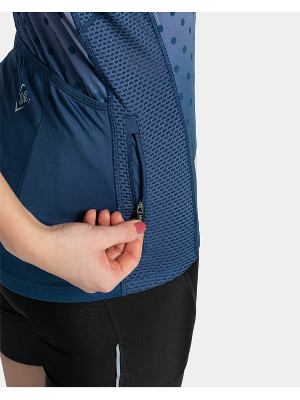 Kilpi Modro-růžové dámské sportovní tričko na zip Kilpi RITAEL