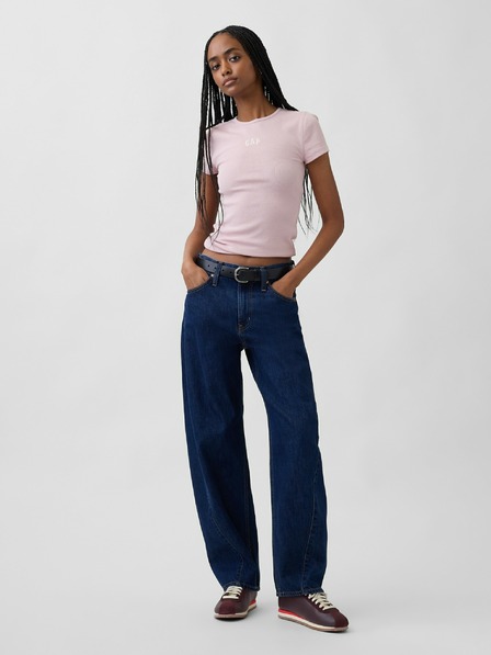 GAP Žebrované tričko s logem GAP