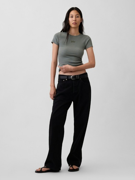 GAP Žebrované tričko s logem GAP