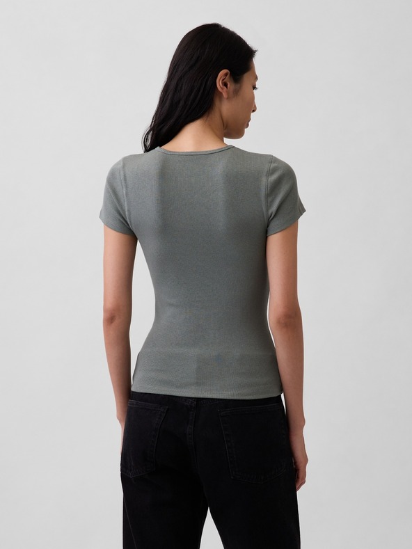 GAP Žebrované tričko s logem GAP