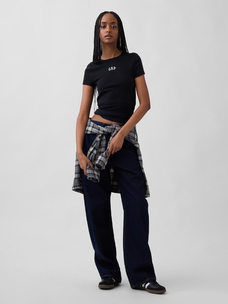 GAP Žebrované tričko s logem GAP