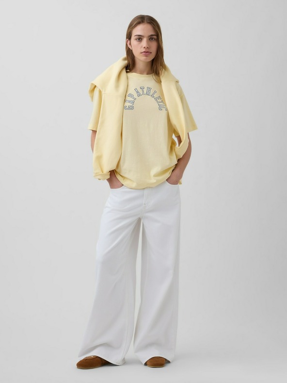 GAP Oversize tričko s logem Athletic VintageSoft GAP