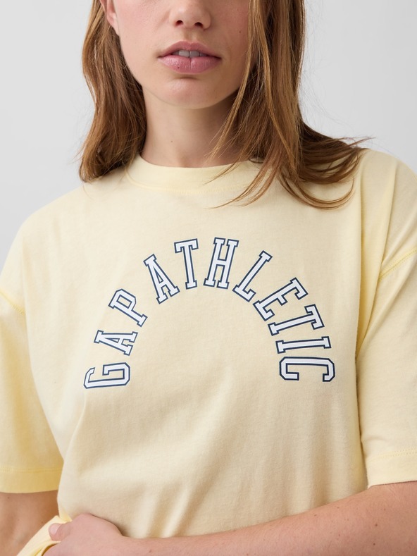 GAP Oversize tričko s logem Athletic VintageSoft GAP