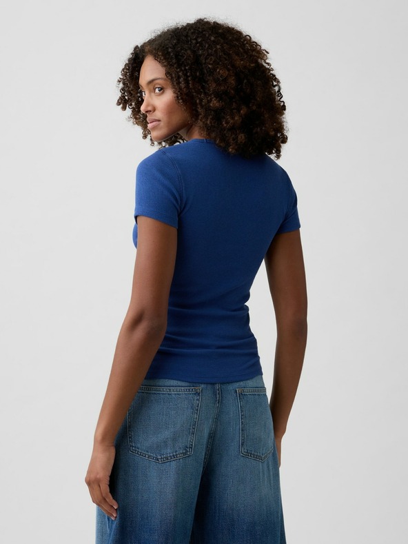 GAP Žebrované tričko s logem GAP