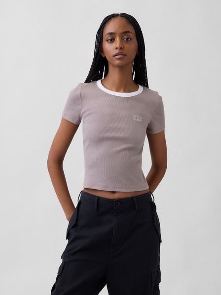 GAP Žebrované tričko s logem GAP