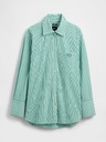 GAP Oversize popelínová košile s logem Big Shirt GAP