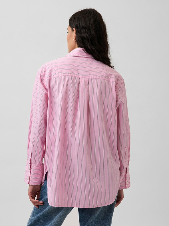 GAP Oversize popelínová košile s logem Big Shirt GAP