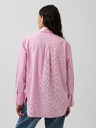 GAP Oversize popelínová košile s logem Big Shirt GAP