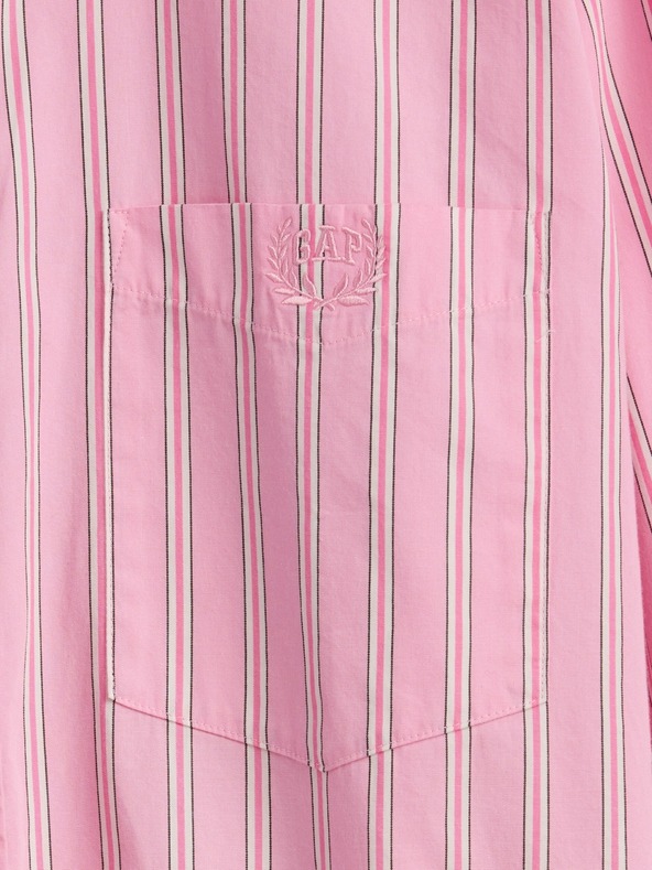 GAP Oversize popelínová košile s logem Big Shirt GAP