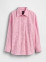 GAP Oversize popelínová košile s logem Big Shirt GAP