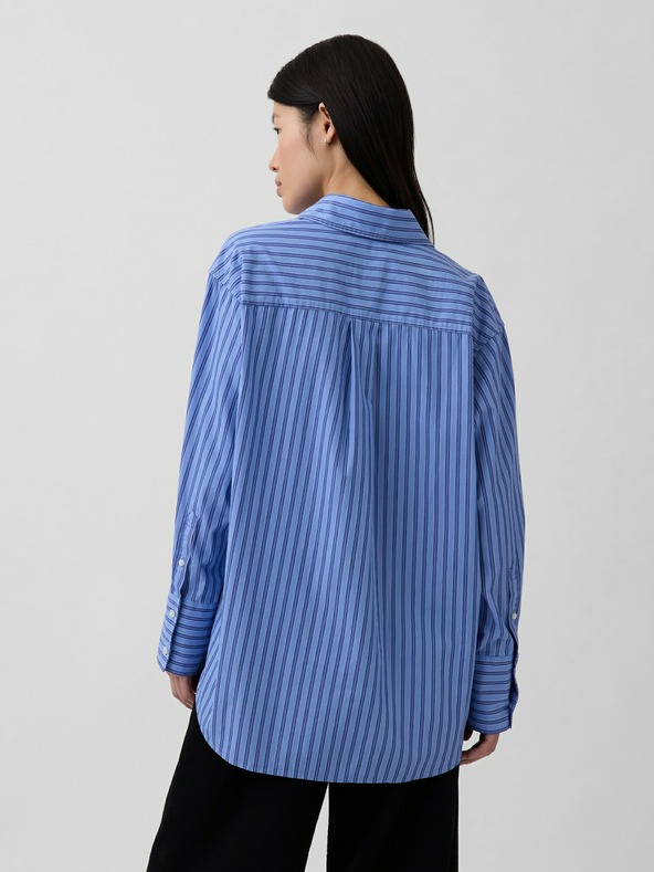 GAP Oversize popelínová košile s logem Big Shirt GAP