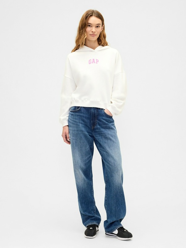 GAP Crop mikina s logem Gap