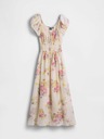 GAP Voálové květinové maxi šaty GAP