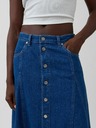 GAP Džínová maxi sukně s knoflíky GAP