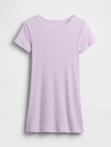 GAP Dětské žebrované šaty s logem GAP