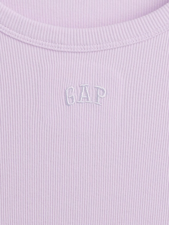 GAP Dětské žebrované šaty s logem GAP