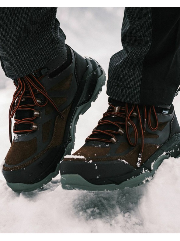 Kilpi Outdoorová vysoká obuv Kilpi PITON HIGH WP-U Hnědá