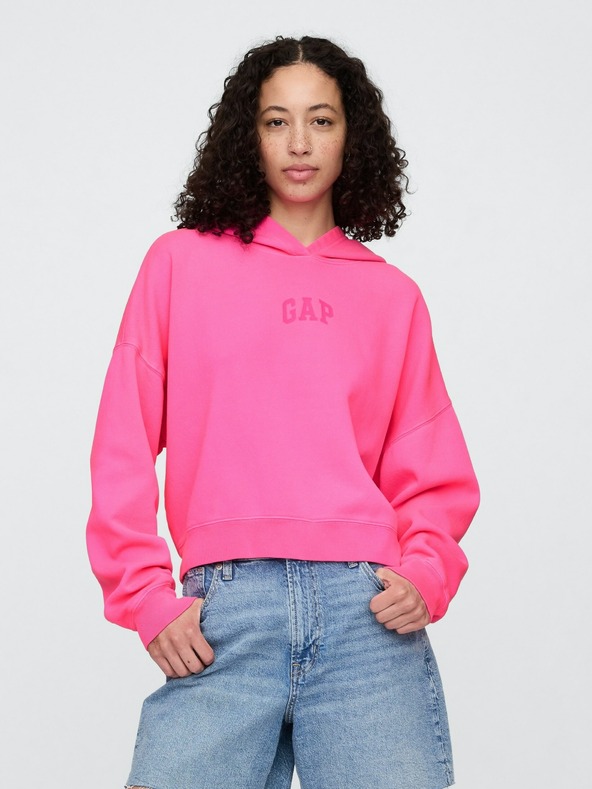 GAP Crop mikina s logem Gap