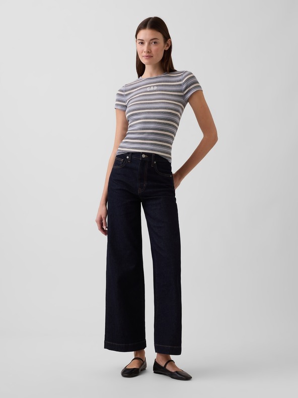 GAP Žebrované tričko s logem GAP