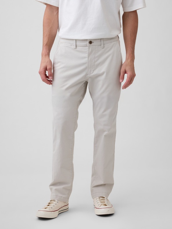 GAP Khaki kalhoty straight GapFlex GAP