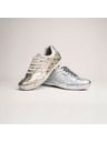 Geox Stříbrné dámské tenisky Geox Snake Original