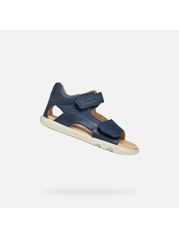 Geox Tmavě modré chlapecké barefoot sandály Geox Sandal Steppieup