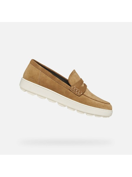 Geox Hnědé pánské mokasíny Geox Spherica Ecub-1