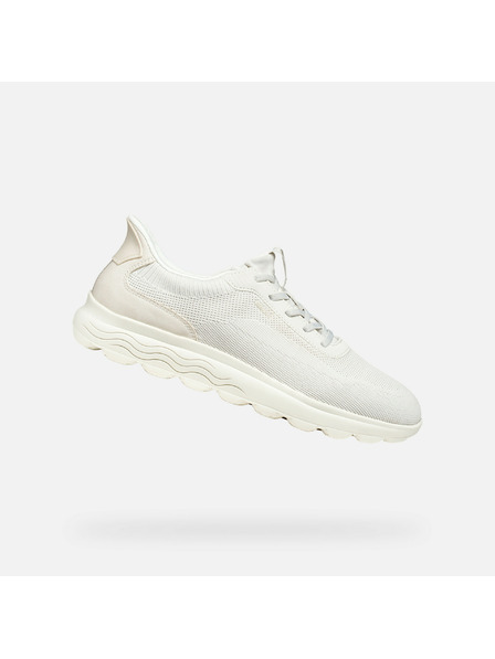 Geox Smetanové pánské tenisky Geox Spherica Plus Fast in