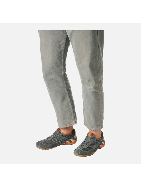 Geox Šedé pánské tenisky Geox Snake Original