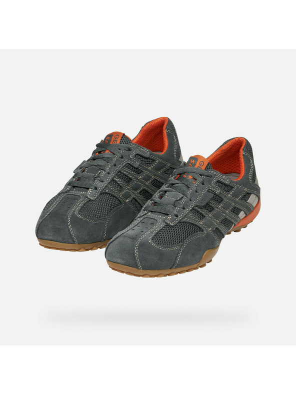 Geox Šedé pánské tenisky Geox Snake Original