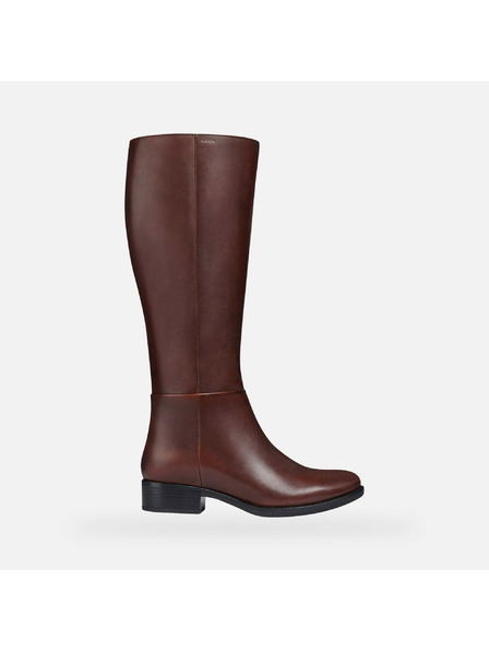 Geox Hnědé dámské kozačky Geox Felicity