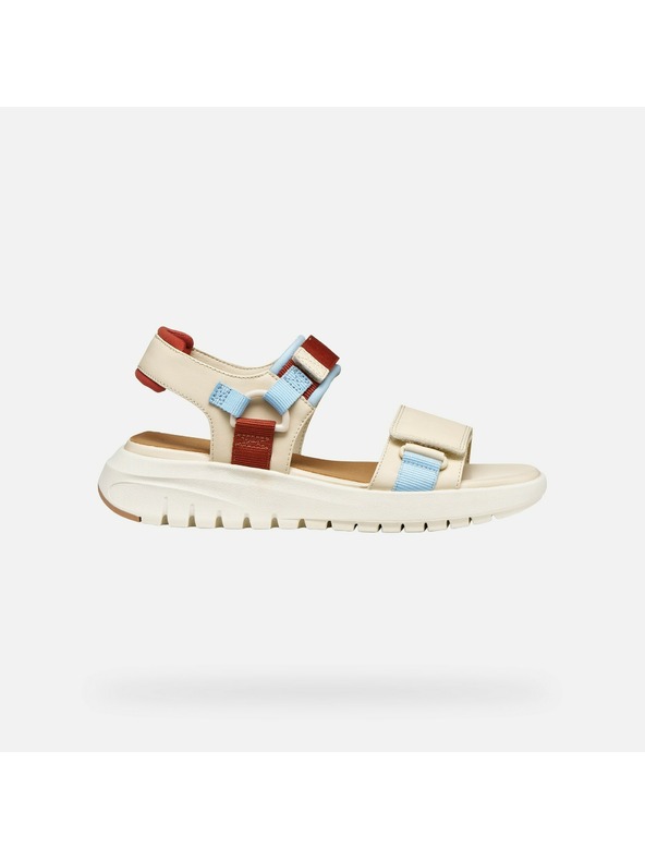 Geox Krémové dámské sandály Geox Flextride S