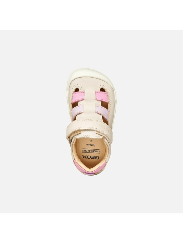 Geox Růžové dívčí barefoot tenisky Geox Steppieup