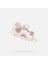 Geox Bílé dívčí sandály pro první kroky Geox Sandal Iupidoo