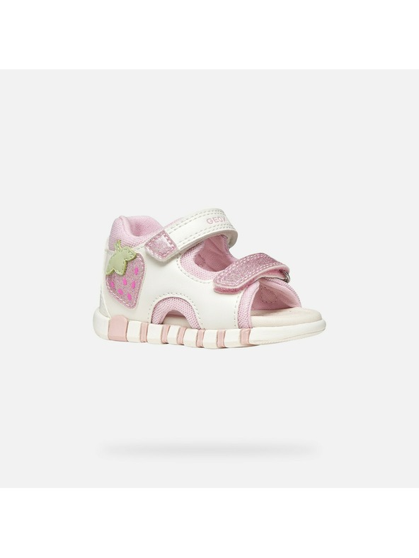 Geox Bílé dívčí sandály pro první kroky Geox Sandal Iupidoo