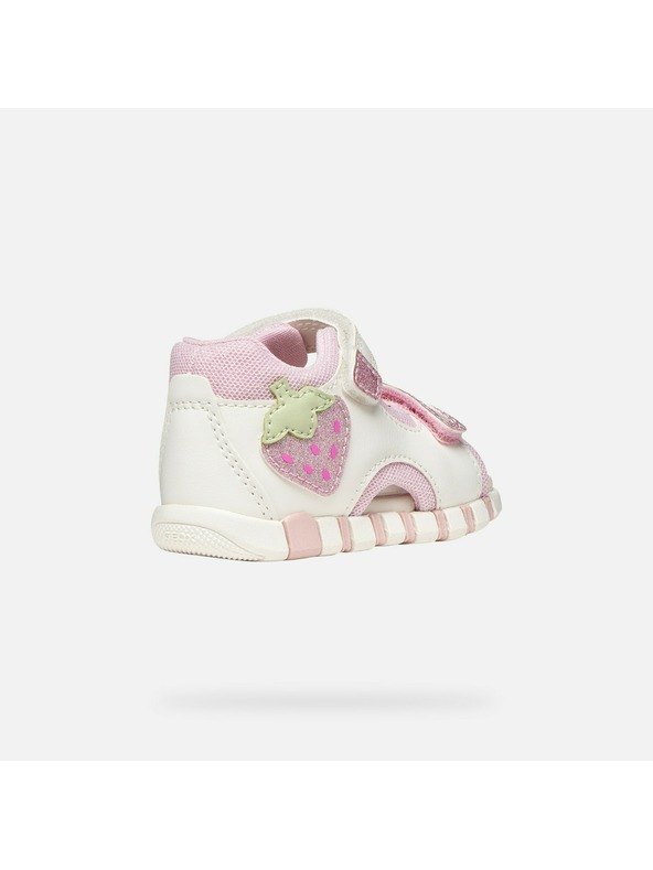 Geox Bílé dívčí sandály pro první kroky Geox Sandal Iupidoo