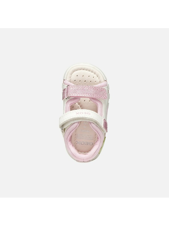 Geox Bílé dívčí sandály pro první kroky Geox Sandal Iupidoo