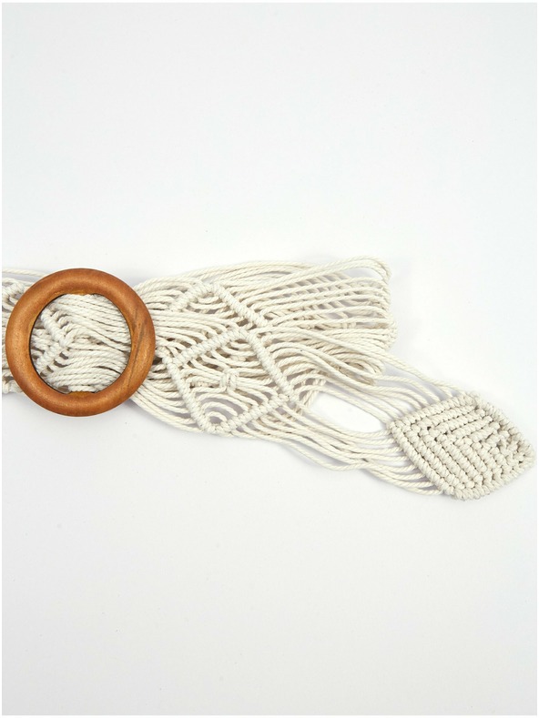 Orsay Bílý dámský pásek ORSAY