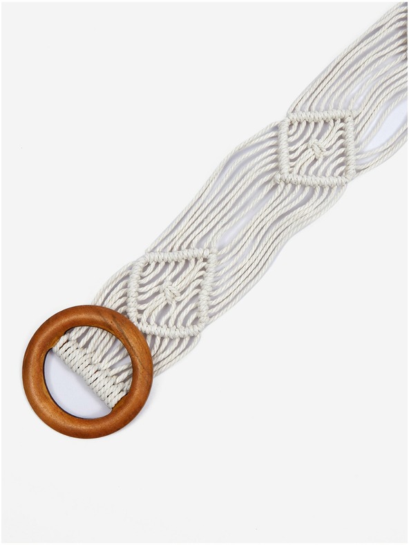 Orsay Bílý dámský pásek ORSAY