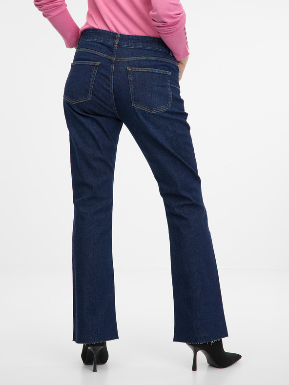 Orsay Tmavě modré dámské bootcut džíny ORSAY