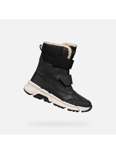 Geox Černá chlapecká kotníková obuv Geox Flexyper Plus