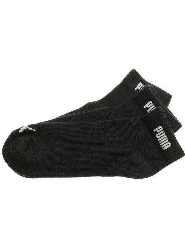 Puma Puma černé kotníkové ponožky QUARTER (3 páry)