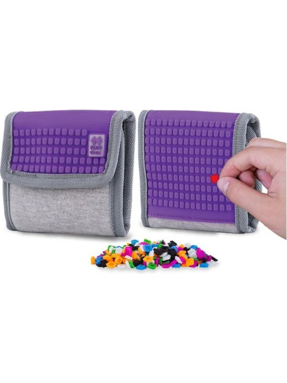 PIXIE CREW PIXIE CREW kreativní peněženka šedá/fialová