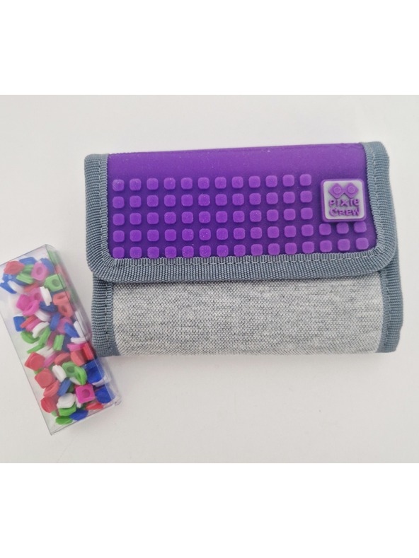 PIXIE CREW PIXIE CREW kreativní peněženka šedá/fialová
