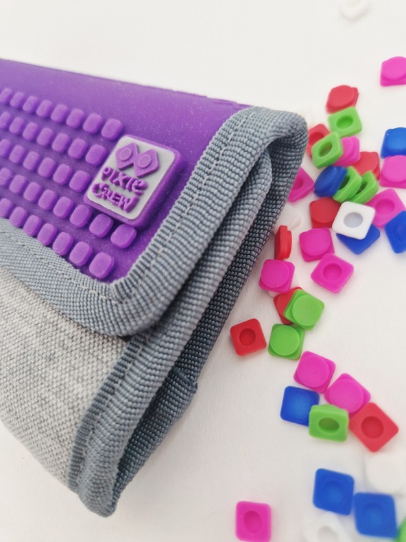 PIXIE CREW PIXIE CREW kreativní peněženka šedá/fialová