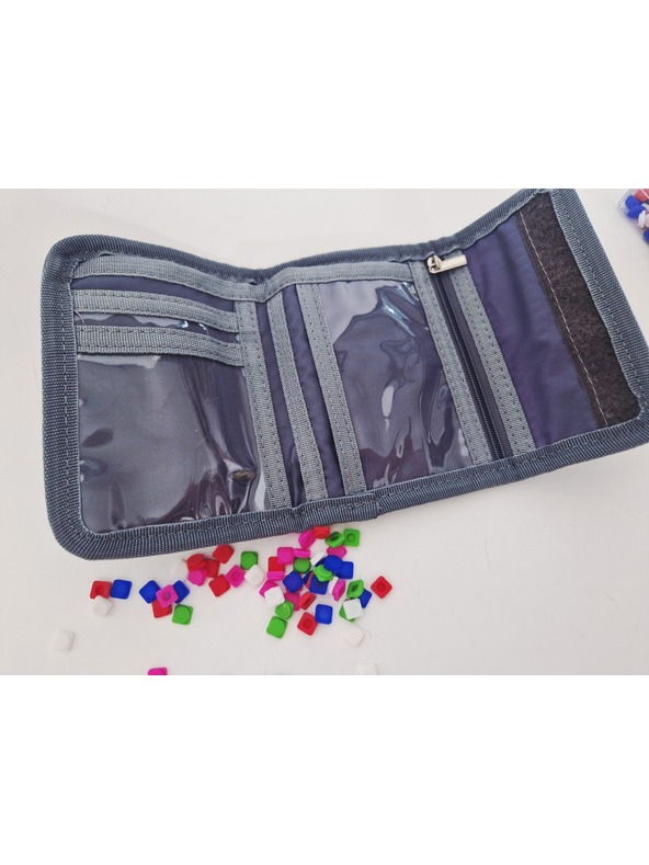 PIXIE CREW PIXIE CREW kreativní peněženka šedá/fialová