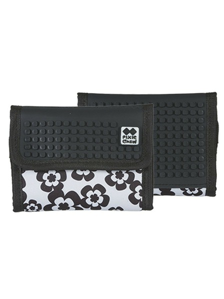 PIXIE CREW PIXIE CREW kreativní peněženka černobílé květy