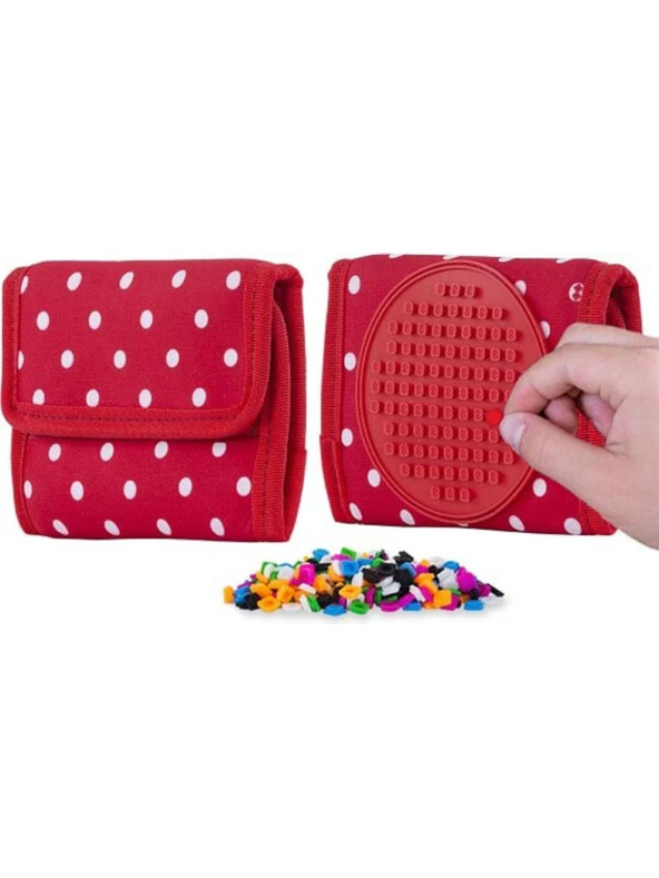 PIXIE CREW PIXIE CREW peněženka čevená s bílými puntíky