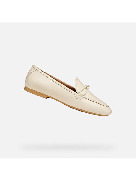 Geox Krémové dámské mokasíny Geox New Palmaria