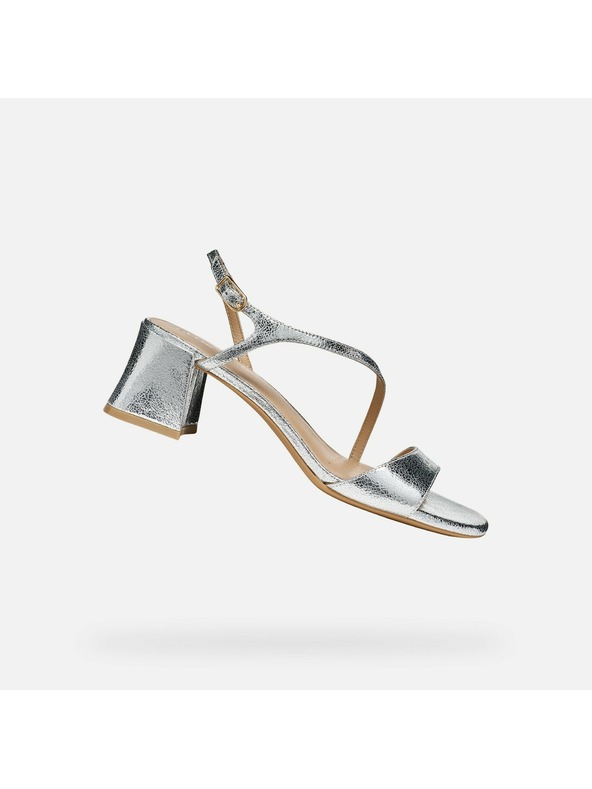 Geox Stříbrné dámské sandály Geox New Eraklia 50 T01